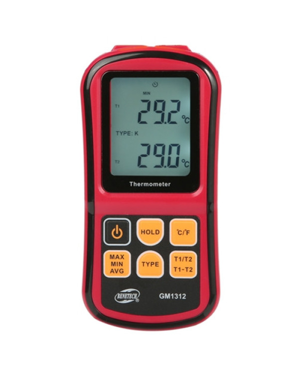 Термометр цифровий двоканальний -250-1767 ° C BENETECH GM1312