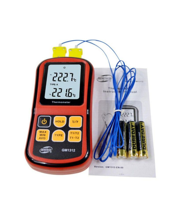 Термометр цифровий двоканальний -250-1767 ° C BENETECH GM1312