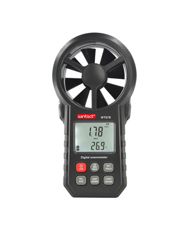 Анемометр крильчастий USB, Bluetooth 0,3-30м / с, -10-45 ° C WINTACT WT87B