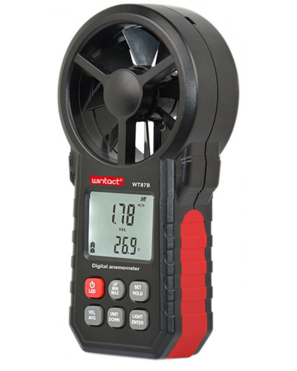 Анемометр крильчастий USB, Bluetooth 0,3-30м / с, -10-45 ° C WINTACT WT87B