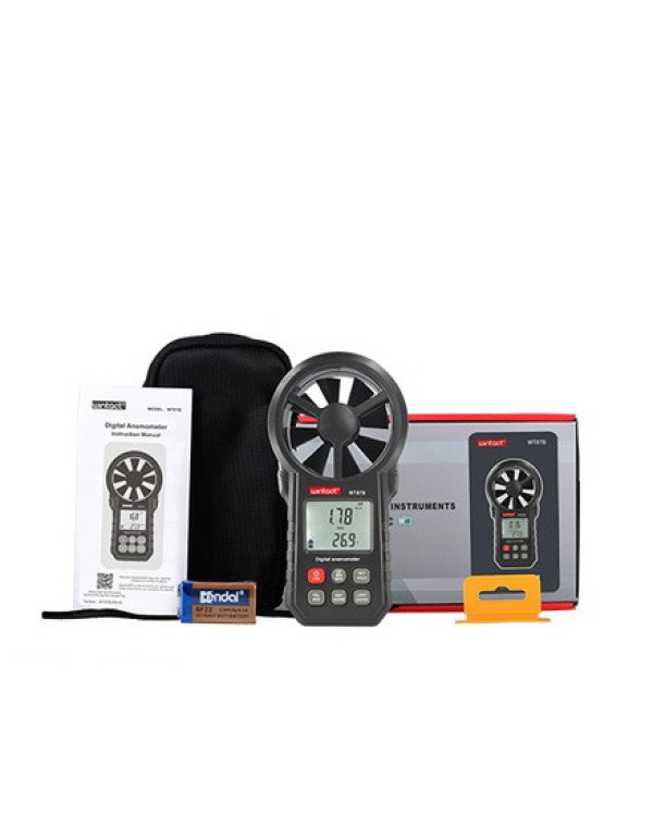 Анемометр крильчастий USB, Bluetooth 0,3-30м / с, -10-45 ° C WINTACT WT87B