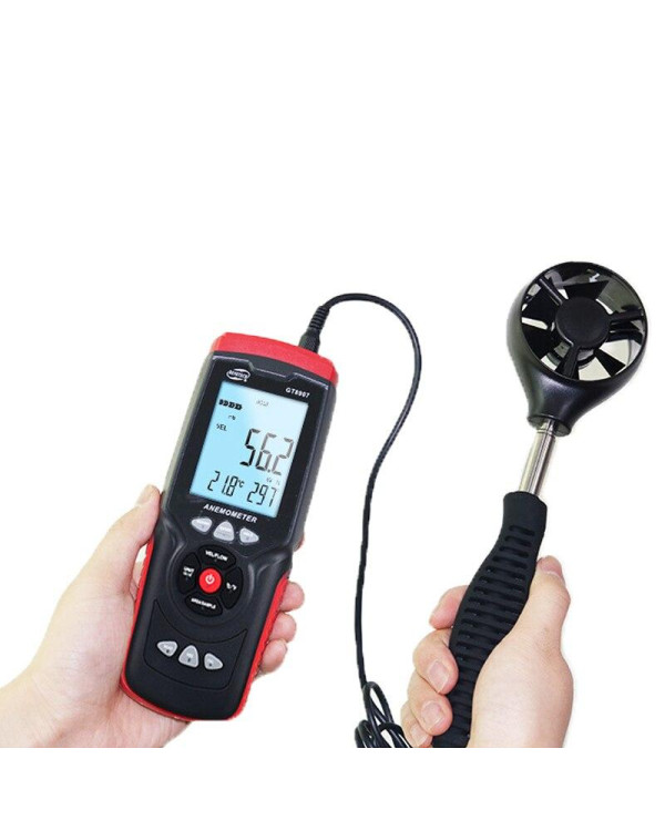 Анемометр профессиональный USB 0,3-45м/с, 0-45°C BENETECH GT8907