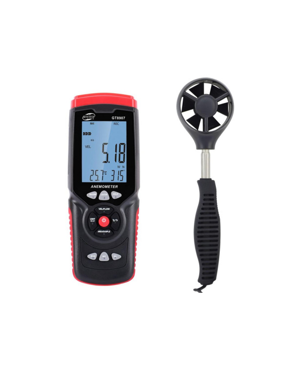 Анемометр профессиональный USB 0,3-45м/с, 0-45°C BENETECH GT8907