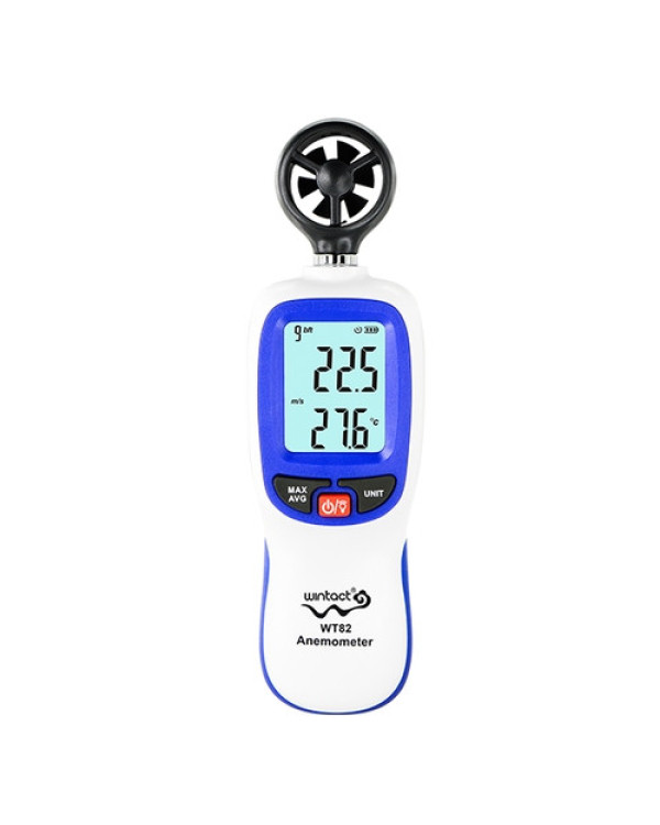 Цифровий анемометр крильчатий 0,3-30м/с, -10-45°C WINTACT WT82