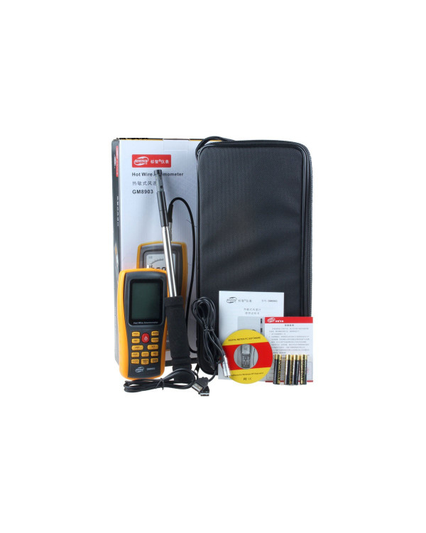 Термоанемометр професійний USB 0,3-30 м/с, 0-45 ° C BENETECH GM8903