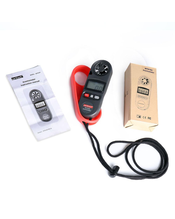 Анемометр цифровой 0,7-30м/с, -10-45°C WINTACT WT816A