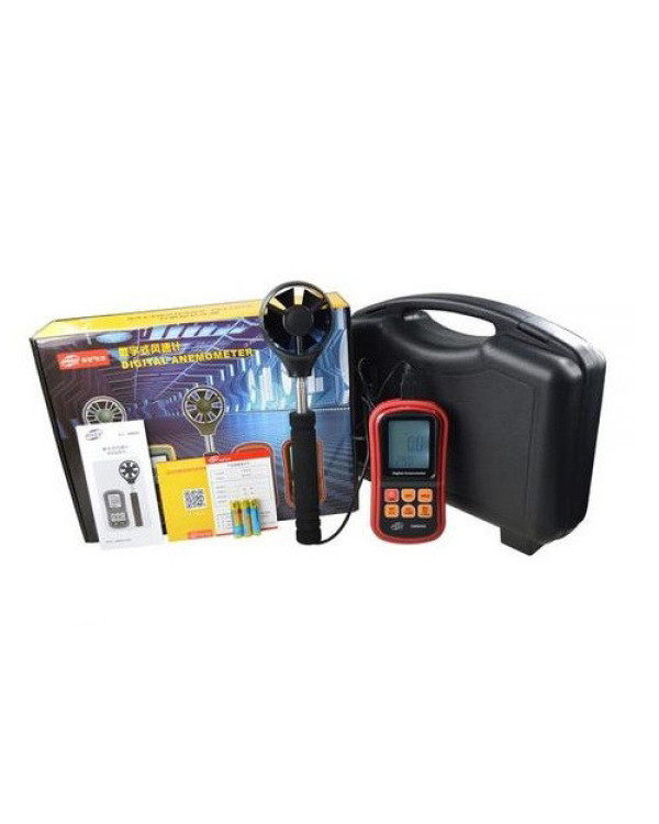 Анемометр (измеритель потока воздуха) 0,3-45м/с, 0-45°C BENETECH GM8909