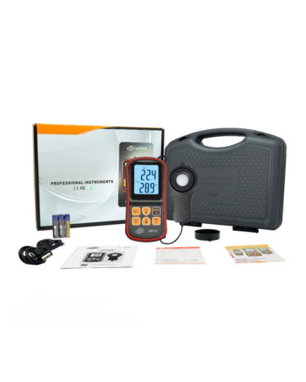 Люксметр + термометр, Bluetooth 200 000 Lux BENETECH GM1030