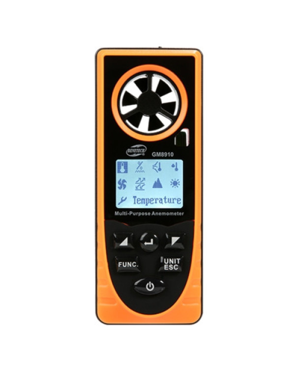 Многофункциональный анемометр-метеостанция 0,7-30м/с, -20-60°C BENETECH GM8910 Многофункциональный анемометр-метеостанция 0,7-30м/с, -20-60°C BENETECH GM8910