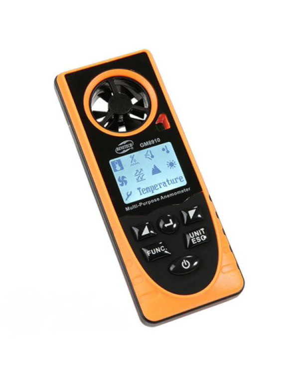 Многофункциональный анемометр-метеостанция 0,7-30м/с, -20-60°C BENETECH GM8910 Многофункциональный анемометр-метеостанция 0,7-30м/с, -20-60°C BENETECH GM8910