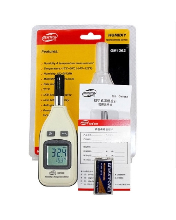 Термогігрометр 0-100%, -30-70°C BENETECH GM1362