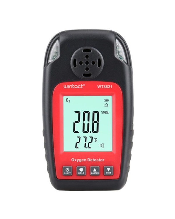 Датчик концентрації кисню O2 + термометр (0-25% VOL, 0-50 ° C) WINTACT WT8821