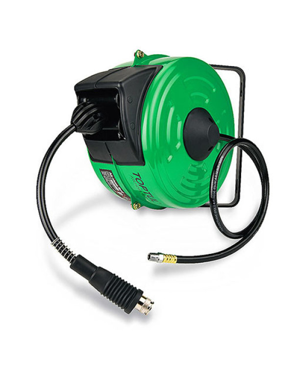 Пневмошланг на котушці (пневматичний подовжувач) 20атм 9,5x13,5мм 15м TOPTUL KHAP1015E