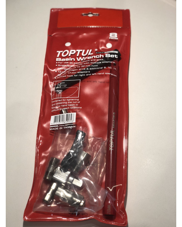 Ключ універсальний самозатискний 9-32мм 8од. TOPTUL GNBA0801
