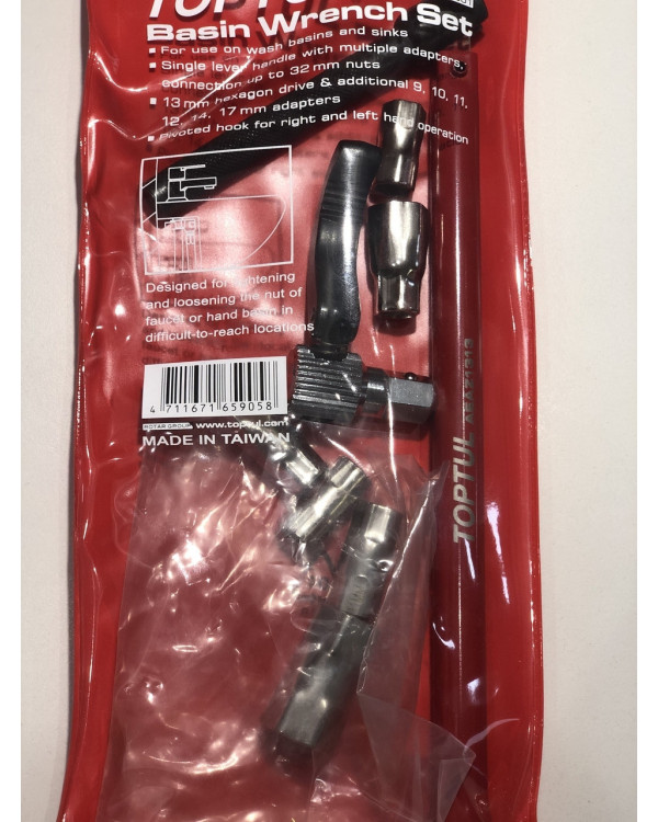 Ключ універсальний самозатискний 9-32мм 8од. TOPTUL GNBA0801