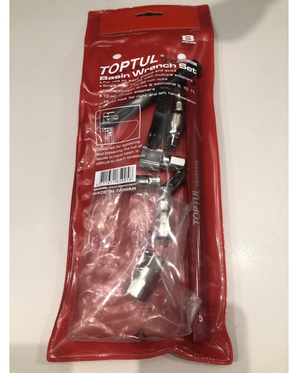 Ключ універсальний самозатискний 9-32мм 8од. TOPTUL GNBA0801