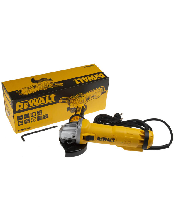 Шлифмашина угловая - болгарка сетевая DeWALT DWE4237