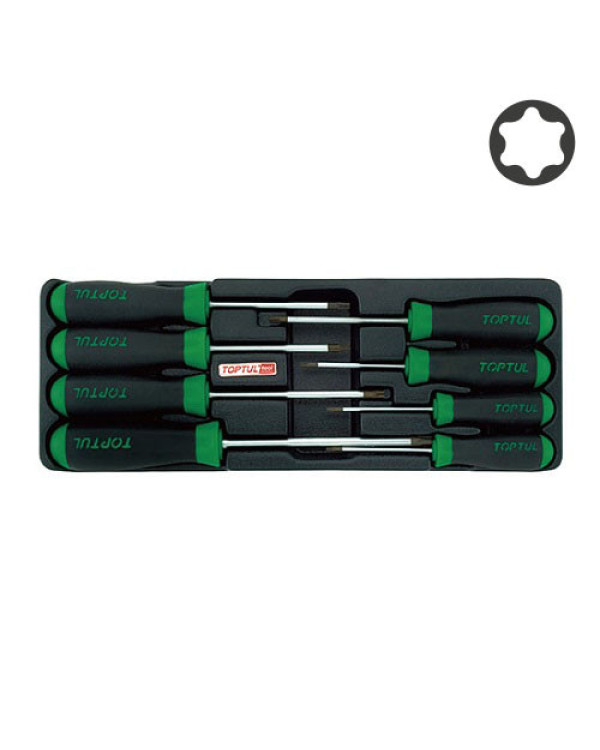 Набір викруток TORX T9-T40 8од. (В ложементі, тип А) TOPTUL GAAT0813