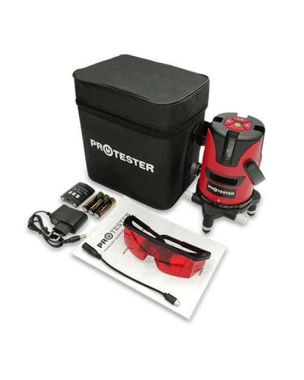 Лазерний рівень 2 лінії 1H/1V (червоний промінь) PROTESTER LL602R Лазерний рівень 2 лінії 1H/1V (червоний промінь) PROTESTER LL602R
