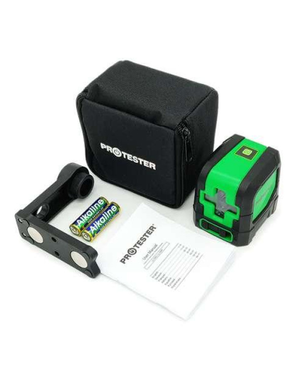 Лазерный осепостроитель, 2 линии, 1H/1V (зеленый луч) PROTESTER LL102G Лазерный осепостроитель, 2 линии, 1H/1V (зеленый луч) PROTESTER LL102G