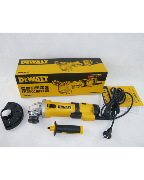 Шлифмашина угловая - болгарка сетевая DeWALT DWE4257