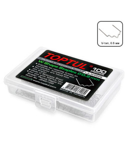 Комплект скоб для гарячого степлера (100 шт, V-тип, 0.6 мм) TOPTUL JLAV0306