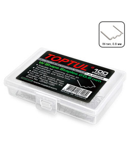 Скоба для гарячого степлера (100 шт, W-тип, 0.8 мм) TOPTUL JLAV0208