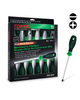 Набор профессиональных отверток 11 ед. PRO-PLUS SERIES TOPTUL GFE-1101
