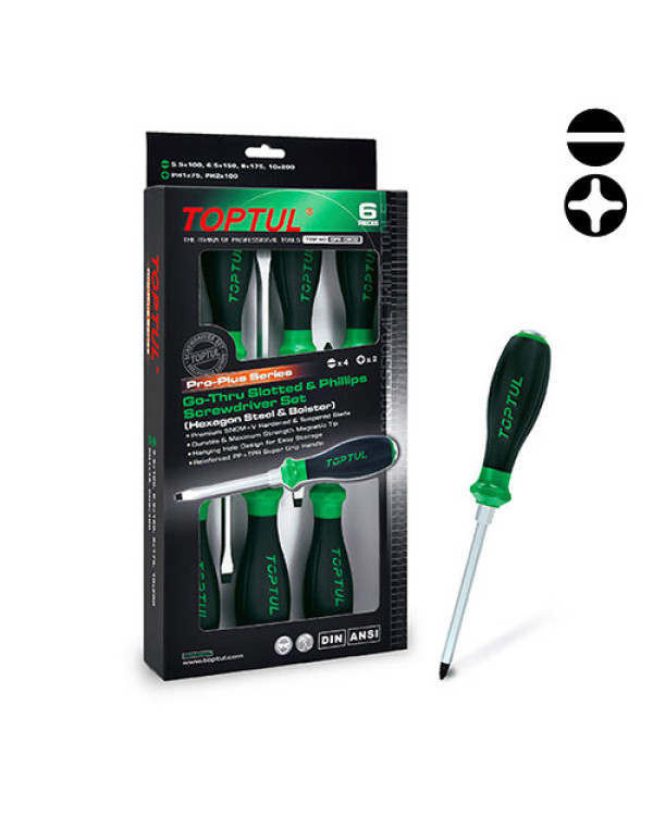 Набор отверток Toptul 8 ед. PRO-PLUS SERIES GFE-0801