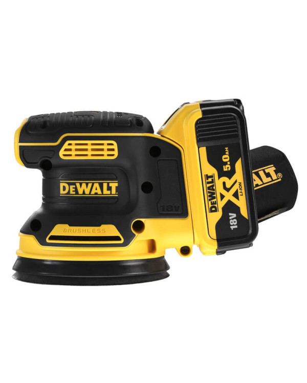 Шлифмашина эксцентриковая аккумуляторная бесщёточная DeWALT DCW210P2