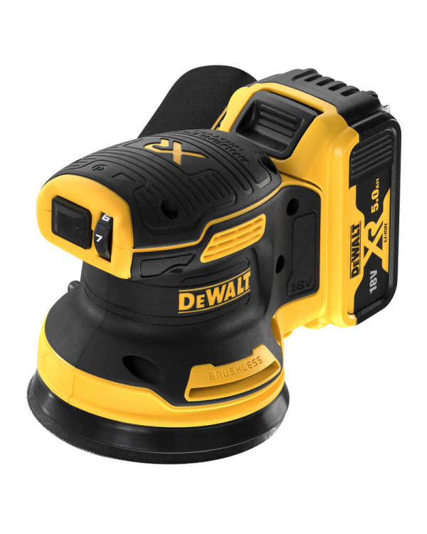 Шлифмашина эксцентриковая аккумуляторная бесщёточная DeWALT DCW210P2