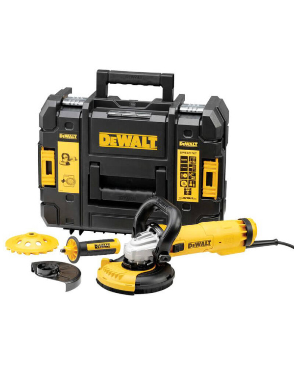Шлифмашина угловая - болгарка сетевая DeWALT DWE4217KT