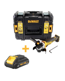 Шлифмашина угловая - болгарка аккумуляторная бесщёточная DeWALT DCG405NT+DCB187